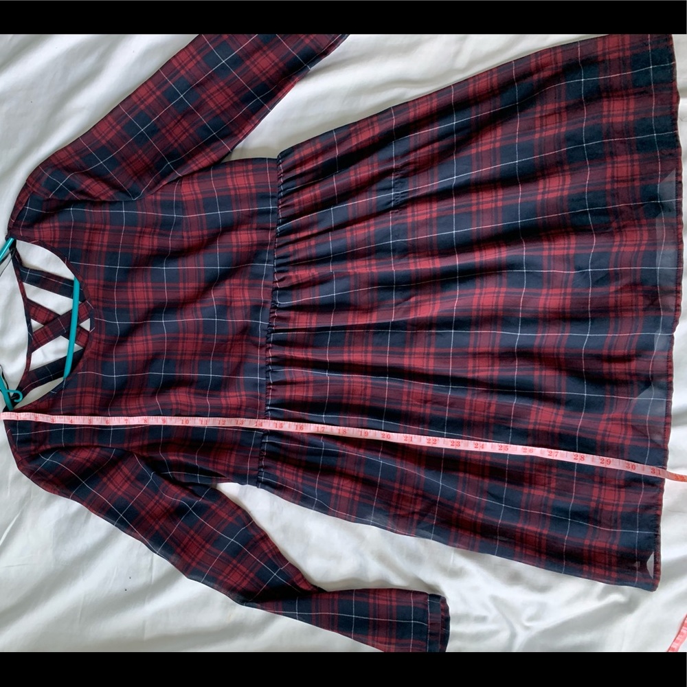 H&M Divided Plaid Skater Dress